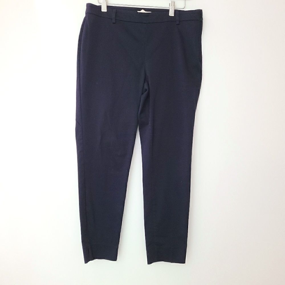 H&M Blue Side Zip Ankle Skinny Pants 12